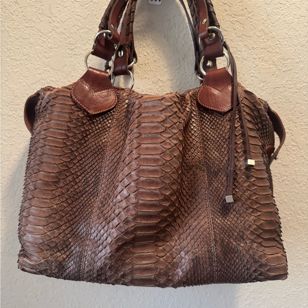 PAURIC SWEENEY Brown Leather Handbag - Picture 4 of 9